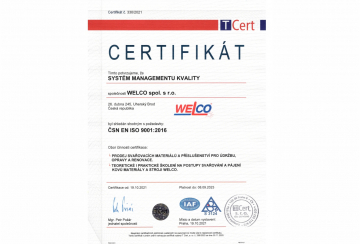 DOZOROVÝ AUDIT - SYSTÉM ŘÍZENÍ KVALITY EN ISO 9001:2016
