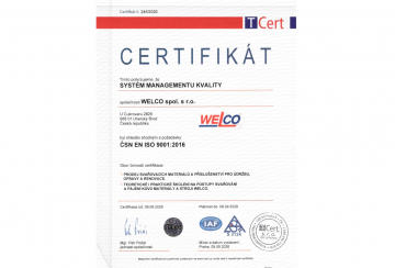 RECERTIFIKACE SYSTÉM ŘÍZENÍ KVALITY EN ISO 9001:2016
